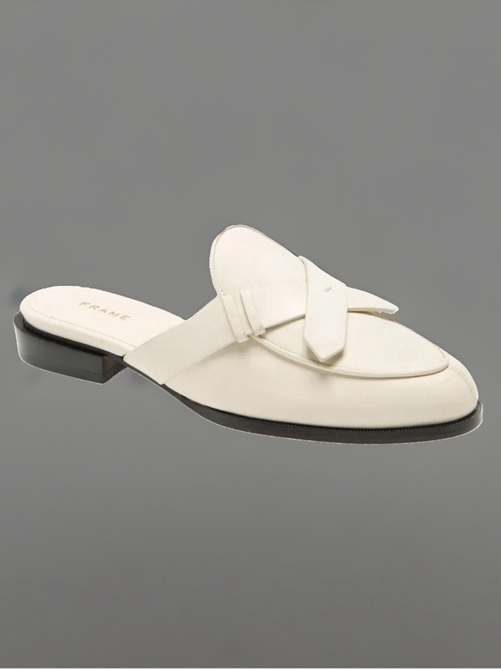 FRAME Le Willoughby AllLeather Mule| White ~EU 40